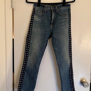Veronica Beard Stud-Accented Jeans